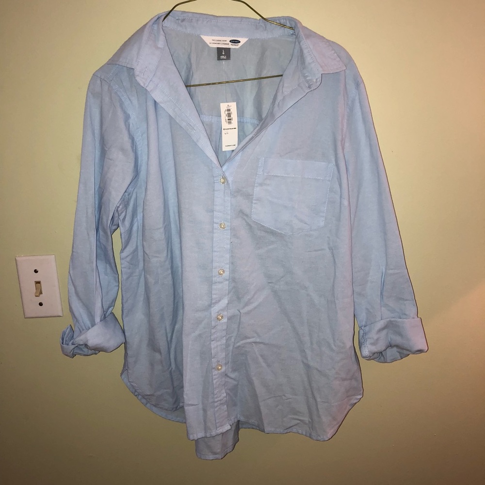 Old Navy Women’s Button Down Long Sleeve Large NWT